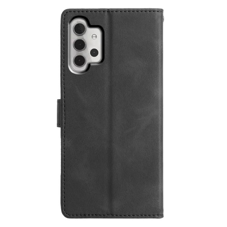 For Samsung Galaxy A13 4G Triangles Embossed Leather Phone Case