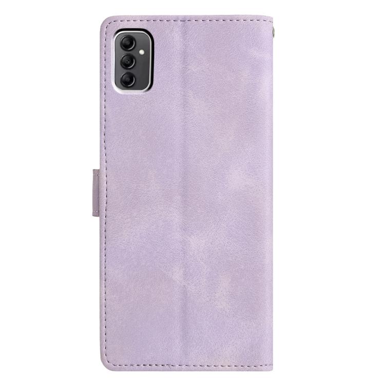 For Samsung Galaxy A13 5G Triangles Embossed Leather Phone Case