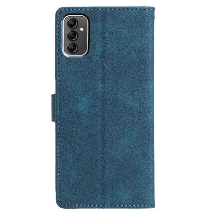 For Samsung Galaxy A13 5G Triangles Embossed Leather Phone Case