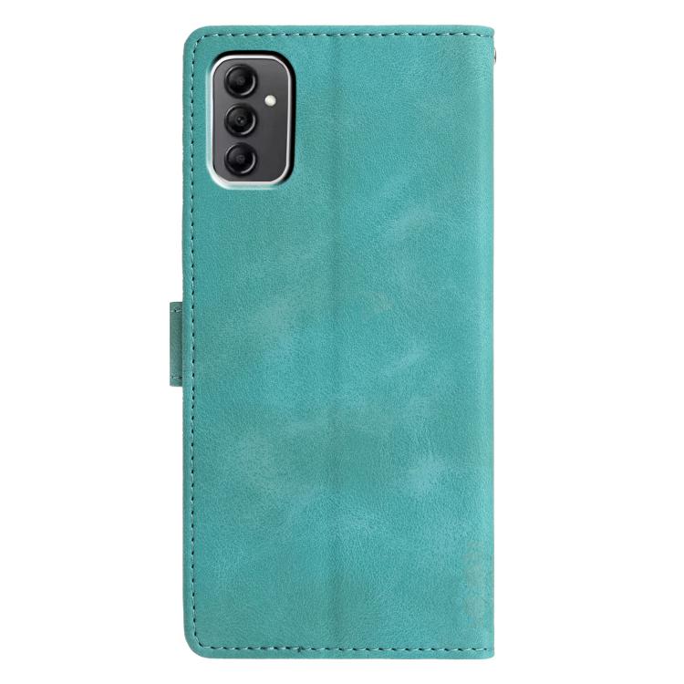 For Samsung Galaxy A13 5G Triangles Embossed Leather Phone Case