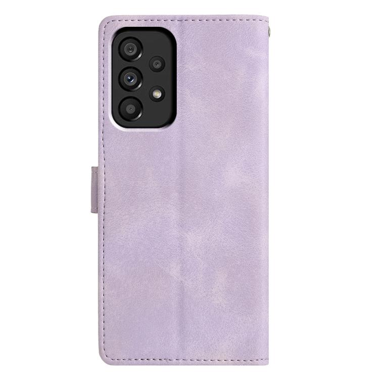 For Samsung Galaxy A53 Triangles Embossed Leather Phone Case