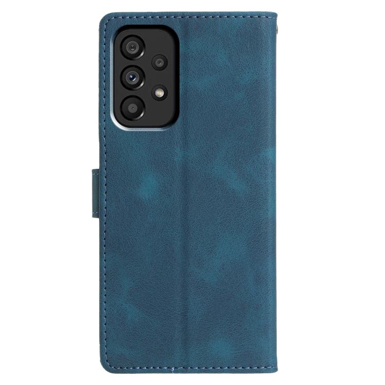 For Samsung Galaxy A53 Triangles Embossed Leather Phone Case