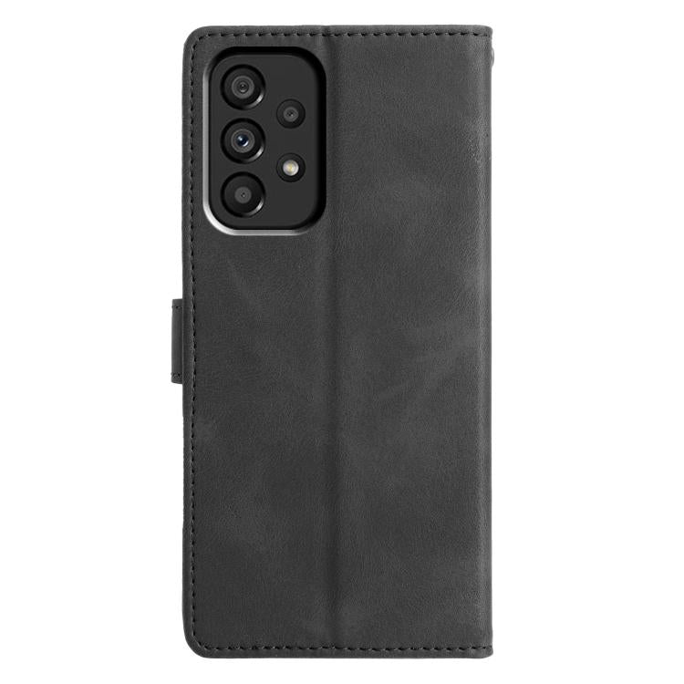 For Samsung Galaxy A53 Triangles Embossed Leather Phone Case