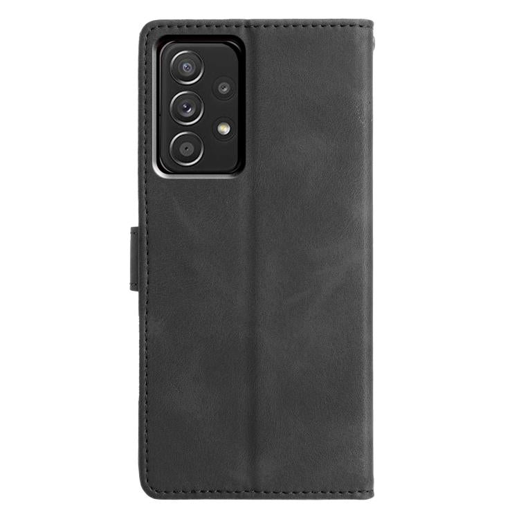 For Samsung Galaxy A72 4G / 5G Triangles Embossed Leather Phone Case