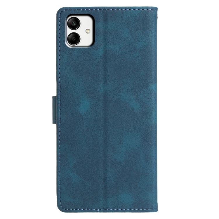 For Samsung Galaxy A04e Triangles Embossed Leather Phone Case
