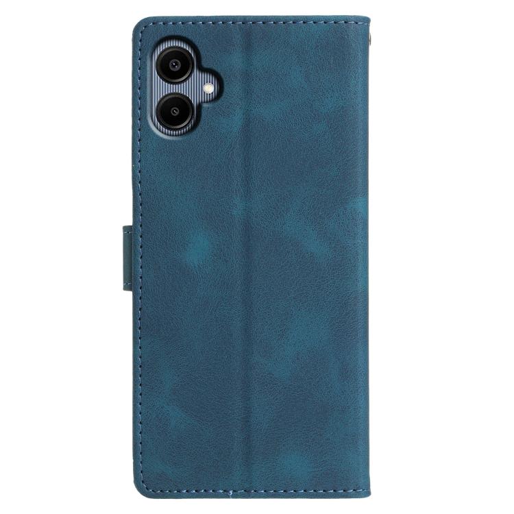 For Samsung Galaxy A05 Triangles Embossed Leather Phone Case