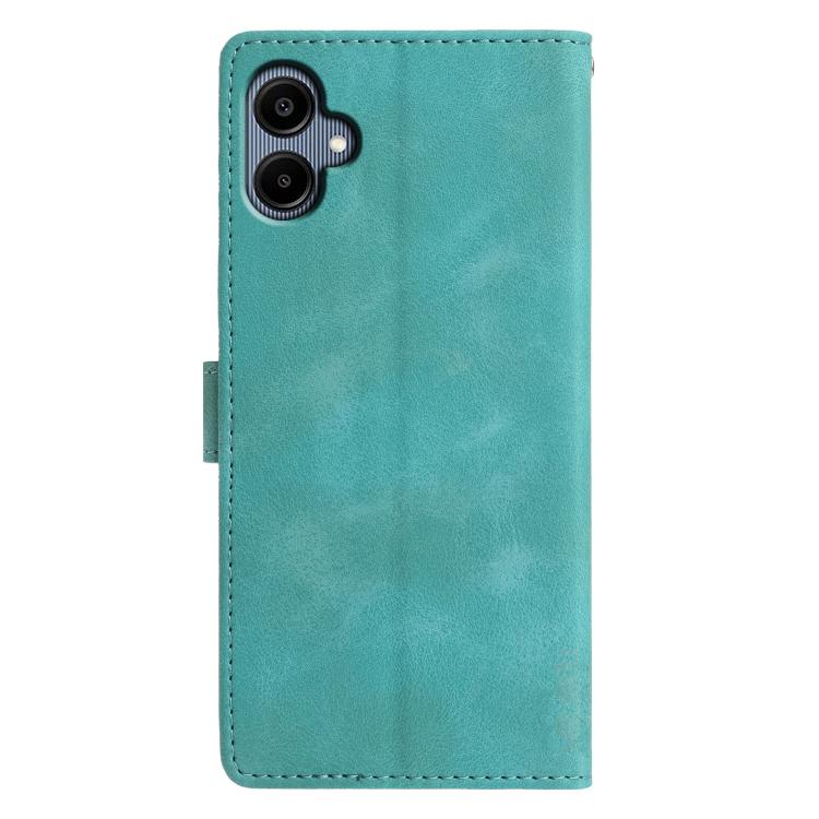 For Samsung Galaxy A05 Triangles Embossed Leather Phone Case
