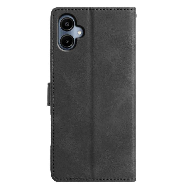 For Samsung Galaxy A06 4G Triangles Embossed Leather Phone Case