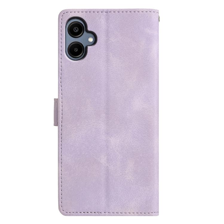For Samsung Galaxy A07 Triangles Embossed Leather Phone Case
