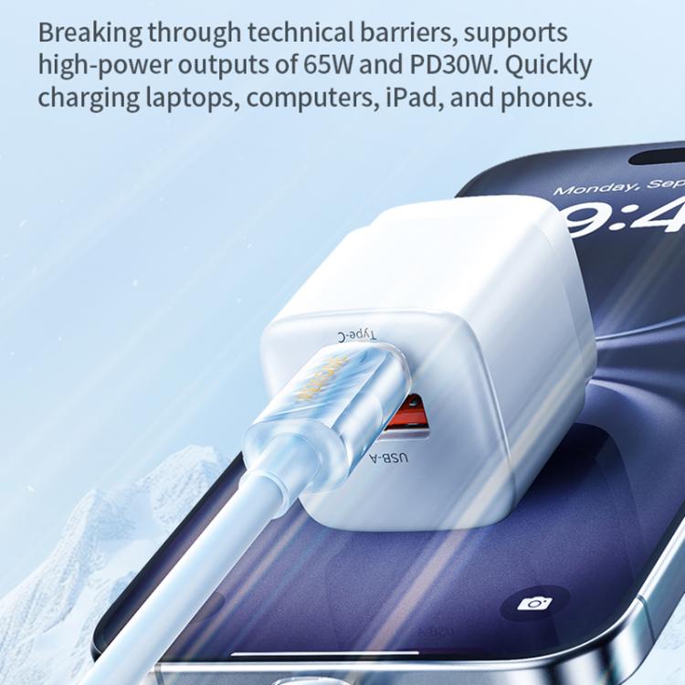 WK WDC-74 65W Type-C to Type-C Fast Charging Data Cable, Length: 1.2m
