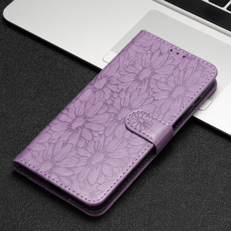 For Samsung Galaxy S24 / S25 5G Daisy Embossed Leather Phone Case