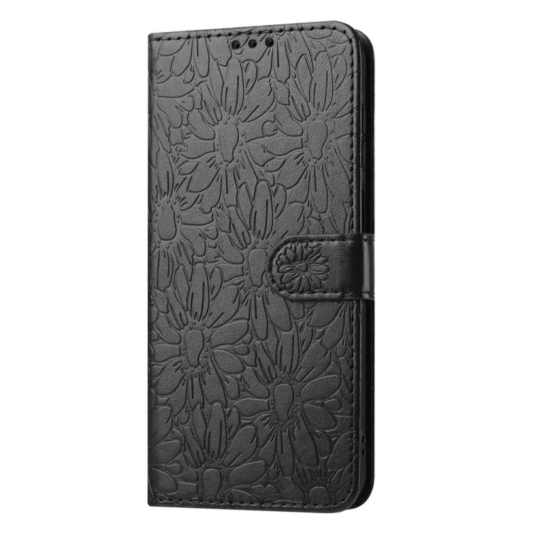 For Samsung Galaxy S24 / S25 5G Daisy Embossed Leather Phone Case