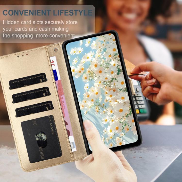 For Samsung Galaxy S24 FE 5G Daisy Embossed Leather Phone Case