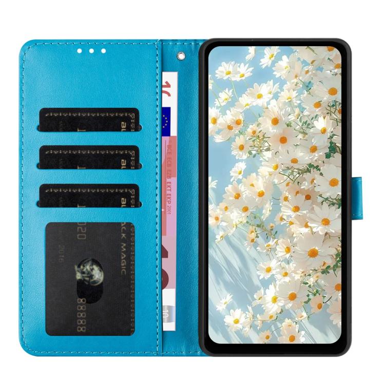 For Samsung Galaxy S24 FE 5G Daisy Embossed Leather Phone Case