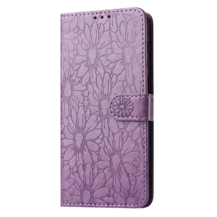 For Samsung Galaxy A26 5G Daisy Embossed Leather Phone Case