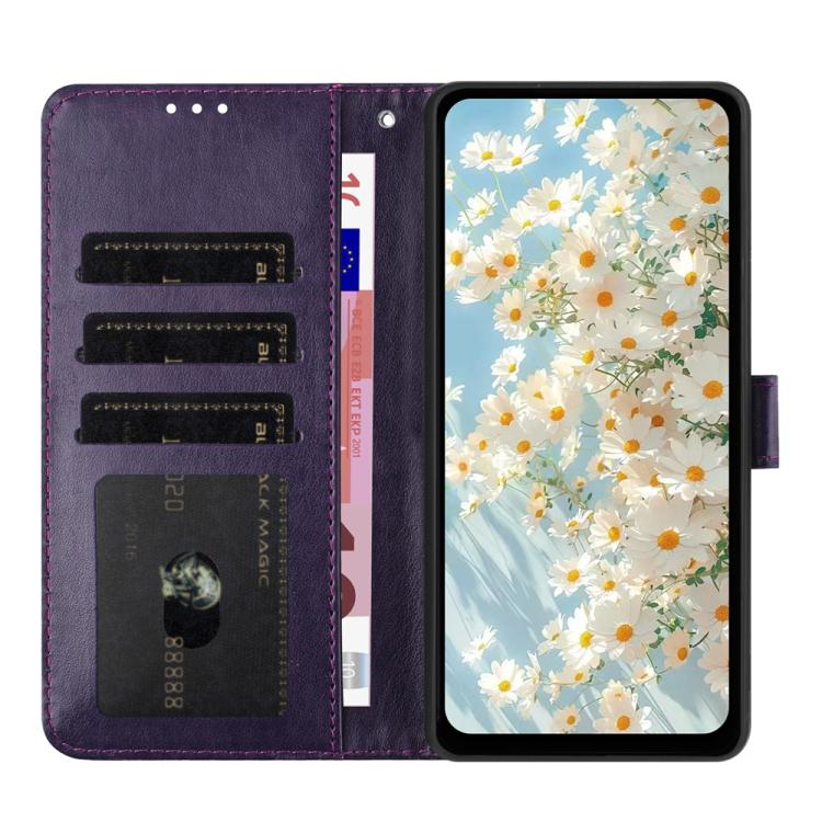 For Samsung Galaxy A24 4G Daisy Embossed Leather Phone Case