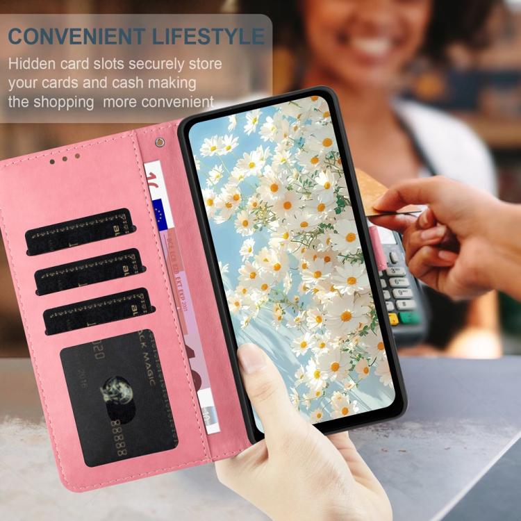 For Samsung Galaxy A02s EU Edition Daisy Embossed Leather Phone Case