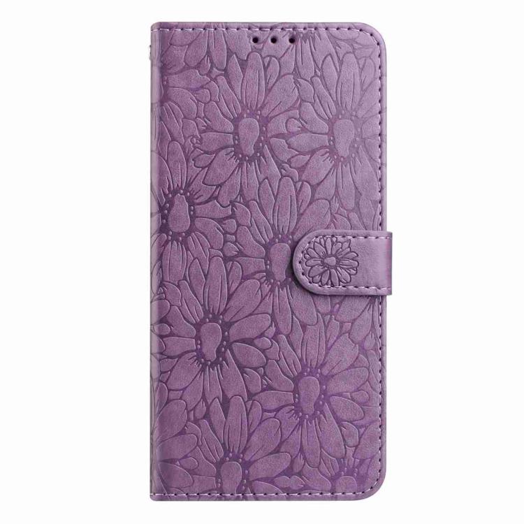 For Samsung Galaxy A37 5G Daisy Embossed Leather Phone Case