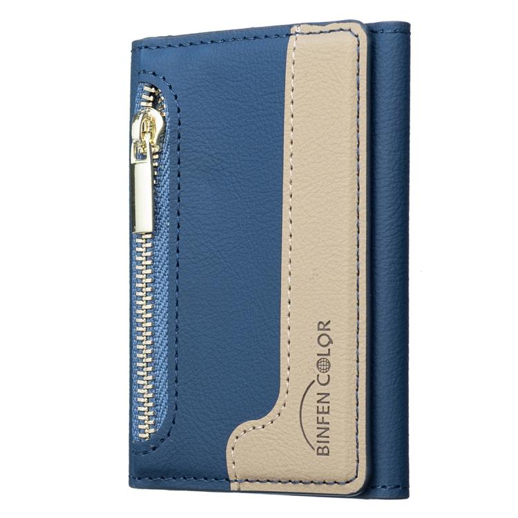 Zipper Leather Horizontal Magnetic Wallet Card Bag Case