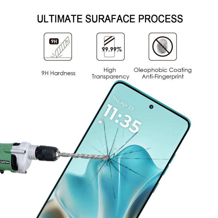 For Motorola Edge 60s 10pcs 3D Curved Edge Full Screen Tempered Glass Film