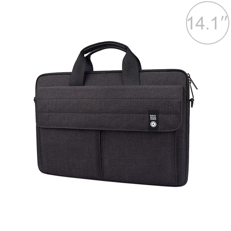 ST08 Handheld Briefcase Carrying Storage Bag without Shoulder Strap for 14.1 inch Laptop