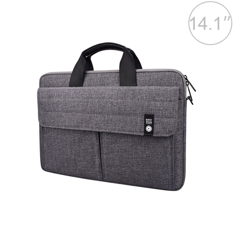 ST08 Handheld Briefcase Carrying Storage Bag without Shoulder Strap for 14.1 inch Laptop