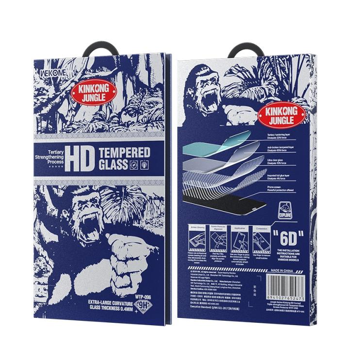 For iPhone 15 Pro WK WTP-096 Jungle Series Kinkong 6D Curved HD Tempered Glass Film