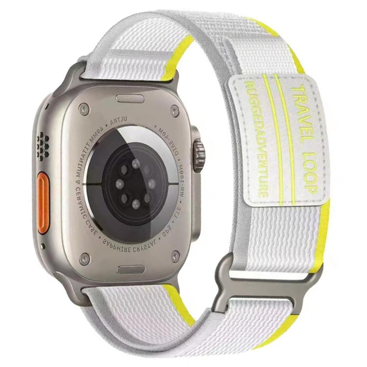 For Apple Watch 42mm / 41mm / 40mm / 38mm xDfind Double Section Metal Buckle Loop Nylon Braided Watch Band