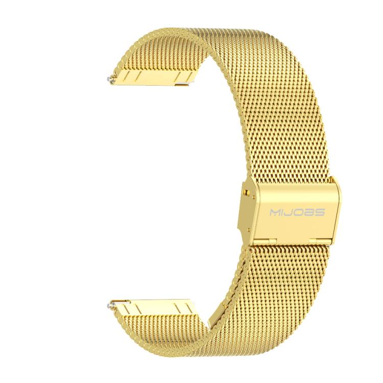 22mm MIJOBS Milan Buckle Metal Watch Band