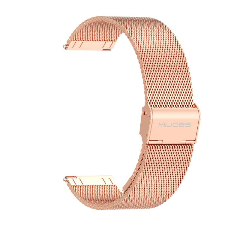 22mm MIJOBS Milan Buckle Metal Watch Band