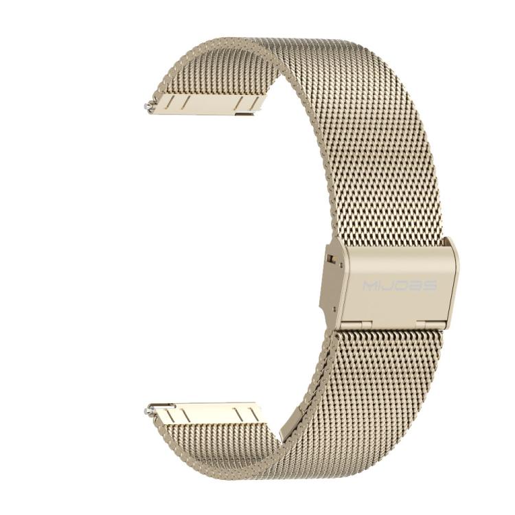 22mm MIJOBS Milan Buckle Metal Watch Band