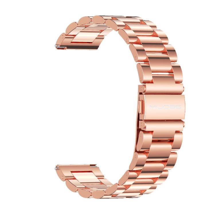 22mm MIJOBS Three Beads Metal Watch Band