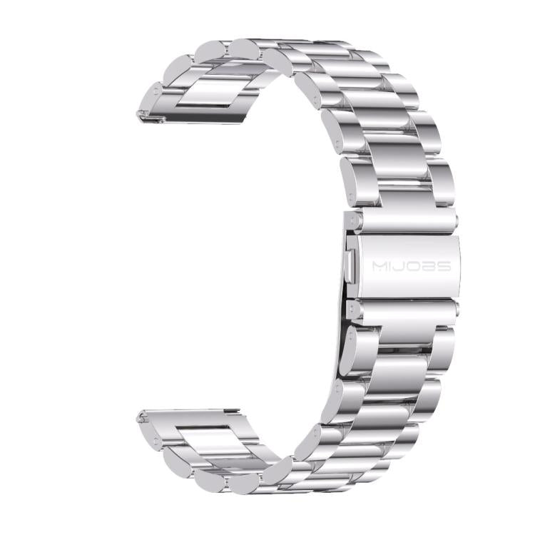 22mm MIJOBS Three Beads Metal Watch Band