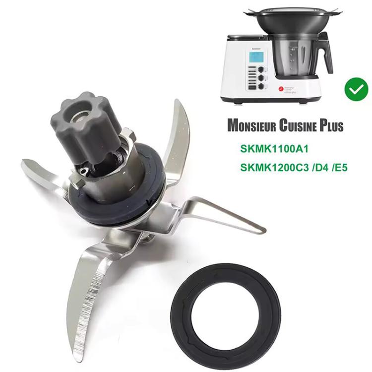 For Monsieur Cuisine Connect Stainless Steel Blender Blade - Silver