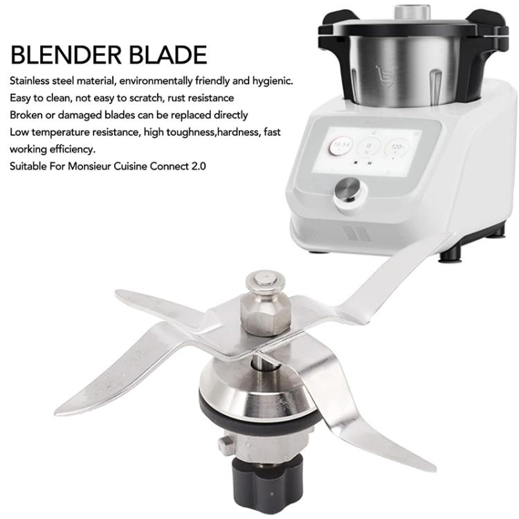 For Monsieur Cuisine Connect Stainless Steel Blender Blade - Silver