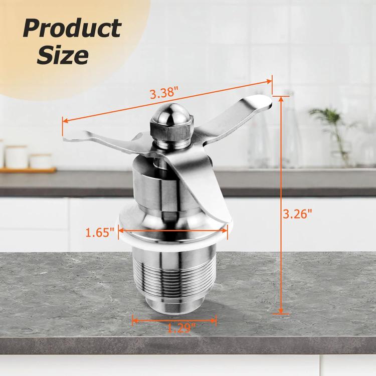 For Waring CB-6 / CB10 / CB15 Gallon Blenders Stainless Steel Juicer Blade 502977 - Silver