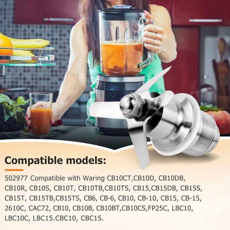 For Waring CB-6 / CB10 / CB15 Gallon Blenders Stainless Steel Juicer Blade 502977 - Silver
