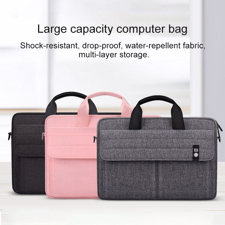 ST08 Handheld Briefcase Carrying Storage Bag with Shoulder Strap for 15.6 inch Laptop