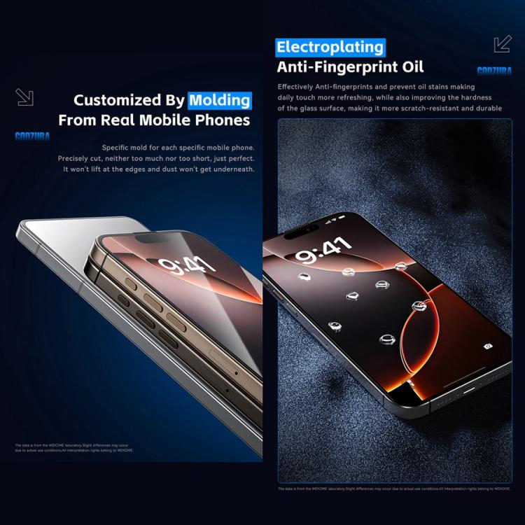 For iPhone 14 / 13 / 13 Pro WK WTP-115 Easy Install 6D Curved Ultra-Fine Edge HD Tempered Glass Film