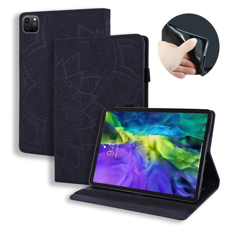 For iPad Air 2022 / 2020 10.9 Calf Texture Embossed Horizontal Flip Leather Case with Holder & Card Slots & Photo Frame