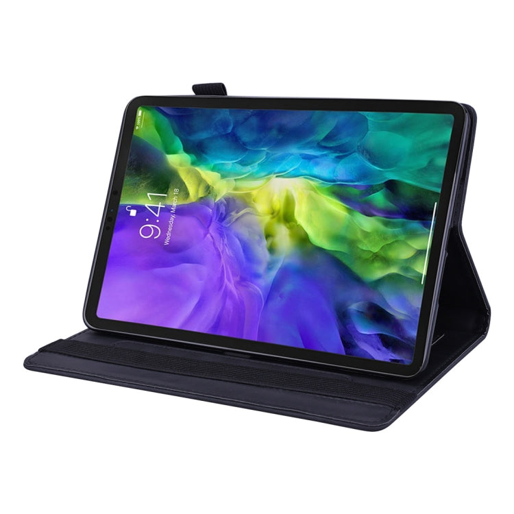 For iPad Air 2022 / 2020 10.9 Calf Texture Embossed Horizontal Flip Leather Case with Holder & Card Slots & Photo Frame