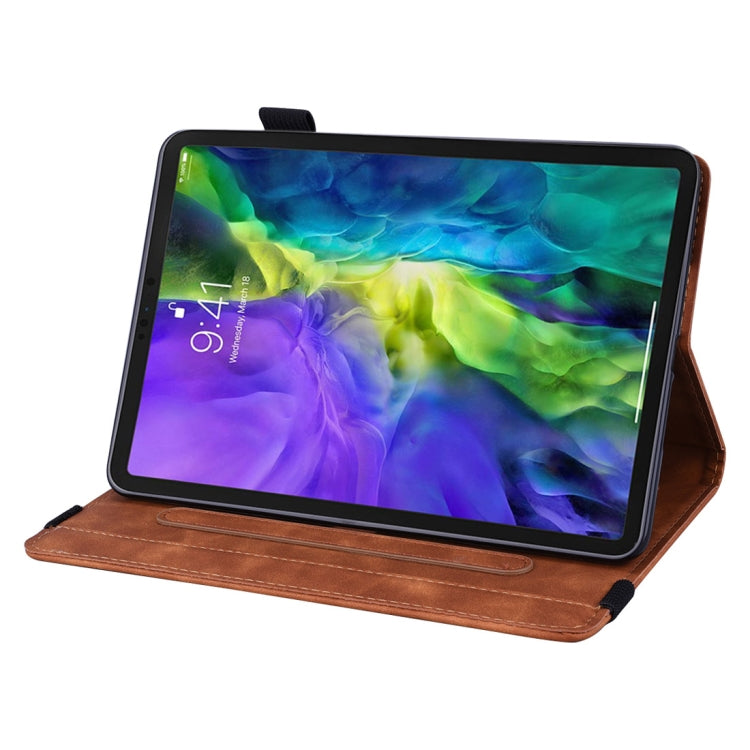 For iPad Air 2022 / 2020 10.9 Calf Texture Embossed Horizontal Flip Leather Case with Holder & Card Slots & Photo Frame
