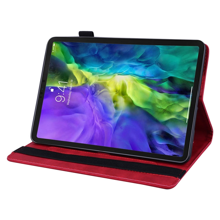 For iPad Air 2022 / 2020 10.9 Calf Texture Embossed Horizontal Flip Leather Case with Holder & Card Slots & Photo Frame