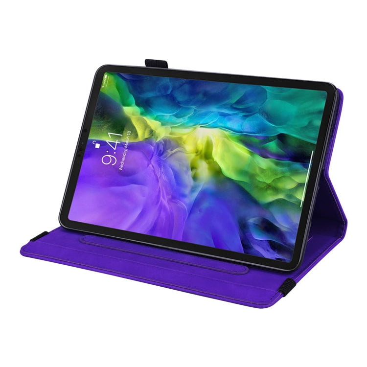 For iPad Air 2022 / 2020 10.9 Calf Texture Embossed Horizontal Flip Leather Case with Holder & Card Slots & Photo Frame