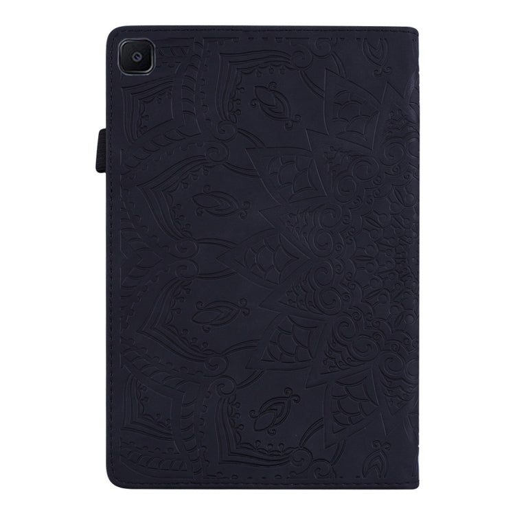 For Samsung Galaxy Tab A7 10.4 (2020) Calf Texture Embossed Horizontal Flip Leather Case with Holder & Card Slots & Photo Frame