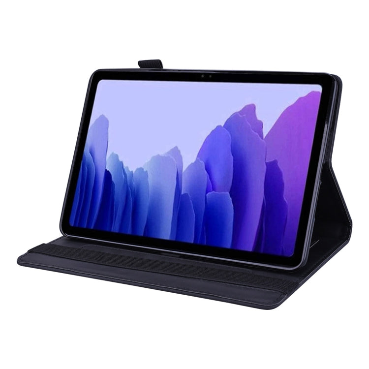 For Samsung Galaxy Tab A7 10.4 (2020) Calf Texture Embossed Horizontal Flip Leather Case with Holder & Card Slots & Photo Frame