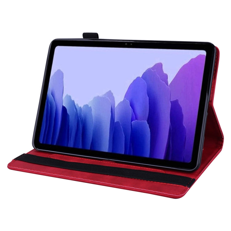 For Samsung Galaxy Tab A7 10.4 (2020) Calf Texture Embossed Horizontal Flip Leather Case with Holder & Card Slots & Photo Frame