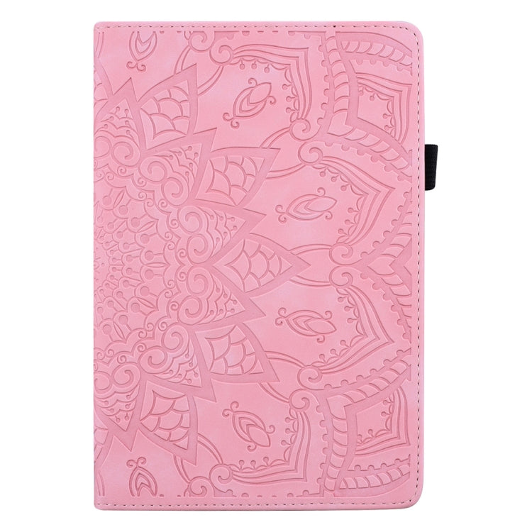 For Samsung Galaxy Tab A7 10.4 (2020) Calf Texture Embossed Horizontal Flip Leather Case with Holder & Card Slots & Photo Frame