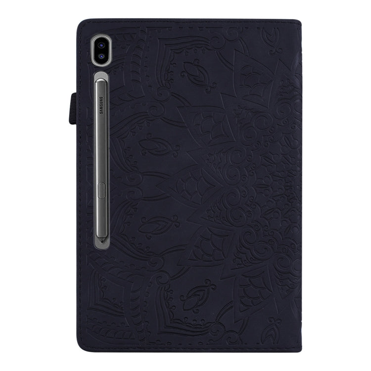 For Samsung Galaxy Tab S8 / Galaxy Tab S7 Calf Texture Embossed Horizontal Flip Leather Case with Holder & Card Slots & Photo Frame