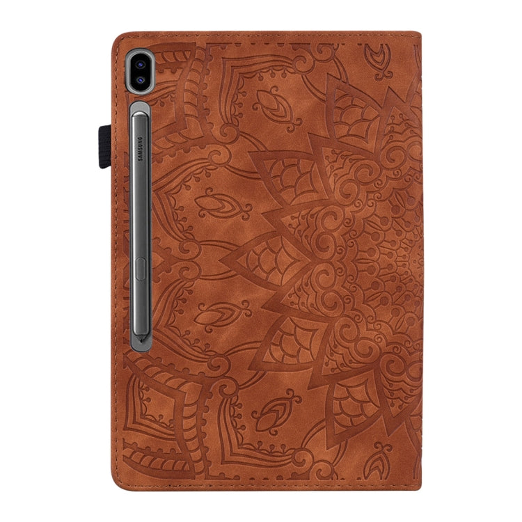 For Samsung Galaxy Tab S8 / Galaxy Tab S7 Calf Texture Embossed Horizontal Flip Leather Case with Holder & Card Slots & Photo Frame